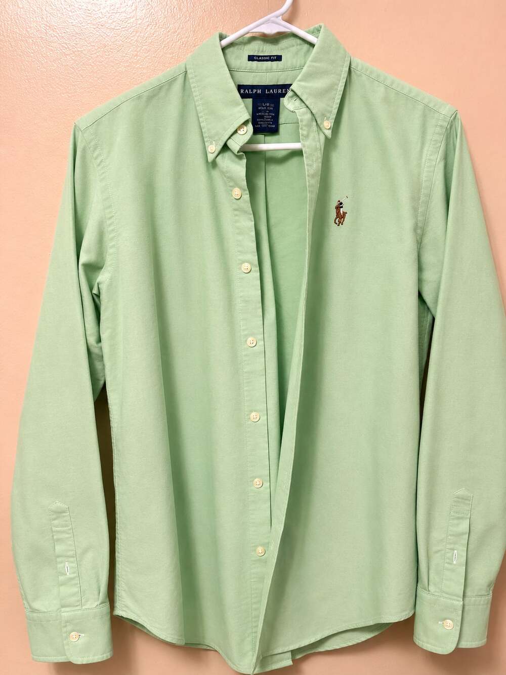 Ralph Lauren Classic Fit Long Sleeve Oxford Button-Down Shirt